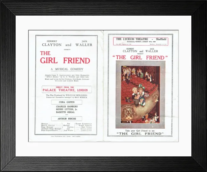 Framed Print : The Girl Friend adapted by R P Weston & B Lee Framed Print : The Girl Friend adapted by R P Weston & B Lee