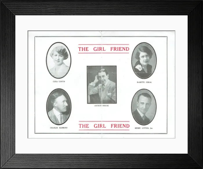 Framed Print : The Girl Friend adapted by R P Weston & B Lee Framed Print : The Girl Friend adapted by R P Weston & B Lee