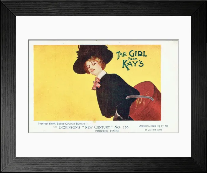 Framed Print : The Girl from Kays by Owen Hall Framed Print : The Girl from Kays by Owen Hall