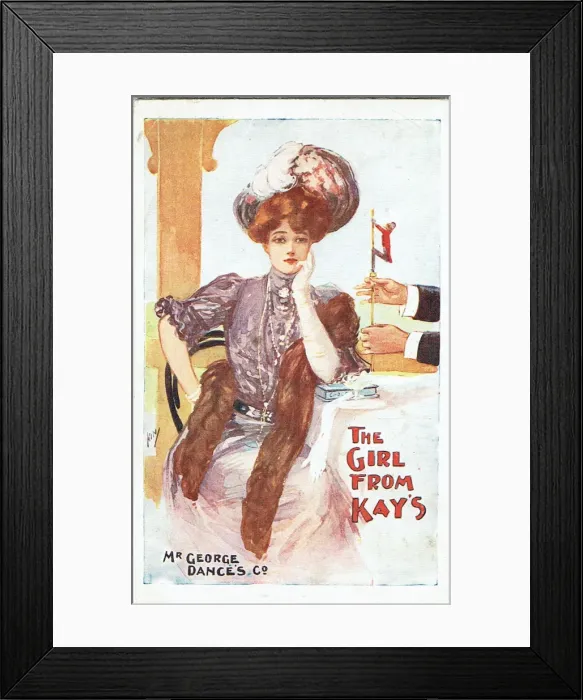 Framed Print : The Girl from Kays by Owen Hall