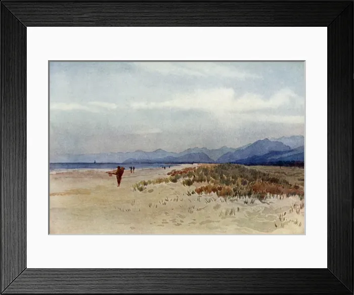 Framed Print : Sea-coast north of Viareggio, Italy Framed Print : Sea-coast north of Viareggio, Italy