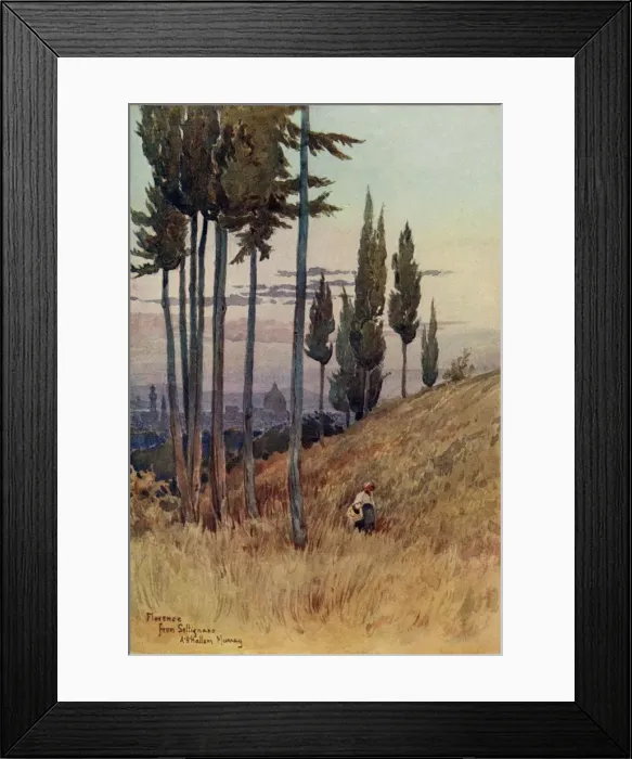 Framed Print : Florence from Poggio Gherardo, Settignano, Italy Framed Print : Florence from Poggio Gherardo, Settignano, Italy