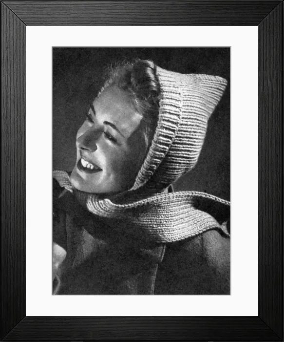 Framed Print : Fashion hood photograph, Britannia and Eve magazine, 1939 Framed Print : Fashion hood photograph, Britannia and Eve magazine, 1939