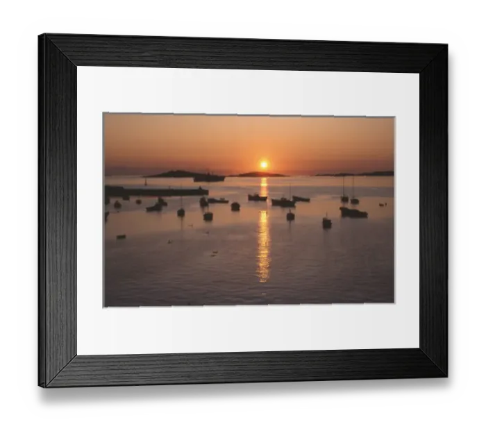 Framed Print : Sunset in the harbour, St Marys, Isles of Scilly Framed Print : Sunset in the harbour, St Marys, Isles of Scilly