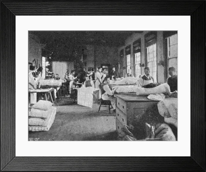 Framed Print : Darenth Schools, Kent - Upholstery Framed Print : Darenth Schools, Kent - Upholstery