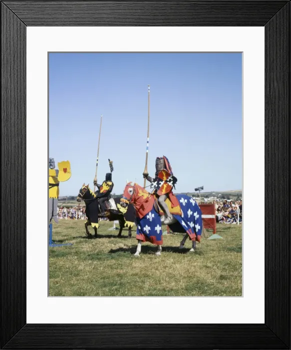Framed Print : Jousting tournament, St Erth, Cornwall Framed Print : Jousting tournament, St Erth, Cornwall