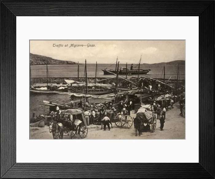 Framed Print : Coastal scene at Migiarro (Mgarr), Gozo, Malta Framed Print : Coastal scene at Migiarro (Mgarr), Gozo, Malta