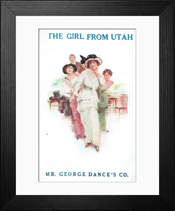 Framed Print : The Girl from Utah by James P Tanner Framed Print : The Girl from Utah by James P Tanner