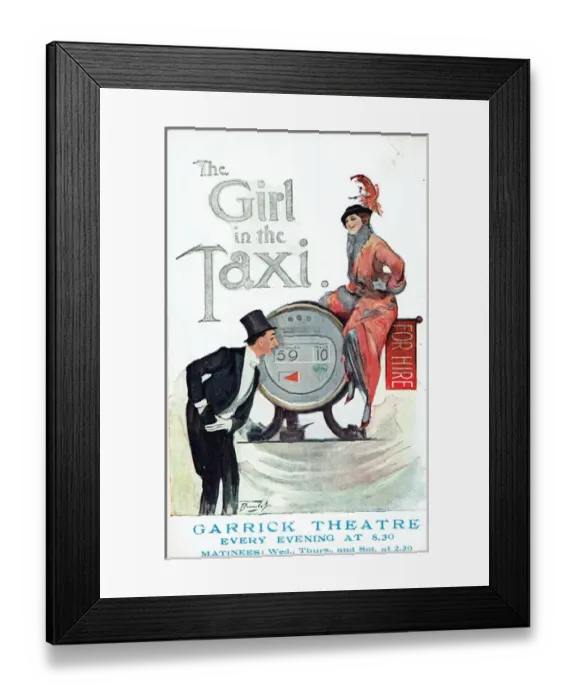 Framed Print : The Girl in the Taxi by F Fenn and A Wimperis Framed Print : The Girl in the Taxi by F Fenn and A Wimperis
