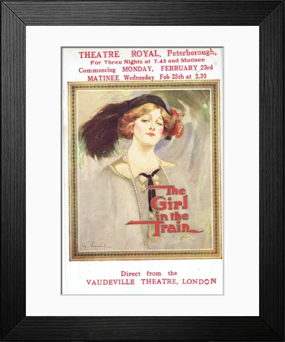 Framed Print : The Girl in the Train adapted by Adrian Ross Framed Print : The Girl in the Train adapted by Adrian Ross