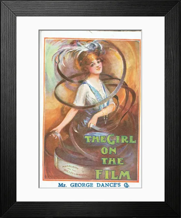 Framed Print : The Girl on the Film adapted by James Tanner Framed Print : The Girl on the Film adapted by James Tanner