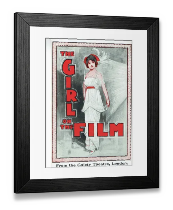 Framed Print : The Girl on the Film adapted by James Tanner Framed Print : The Girl on the Film adapted by James Tanner