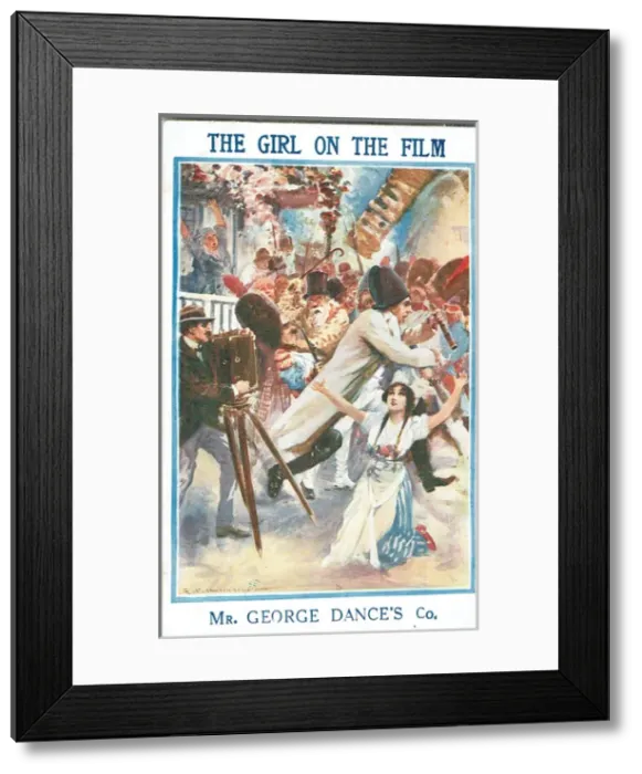 Framed Print : The Girl on the Film adapted by James Tanner Framed Print : The Girl on the Film adapted by James Tanner