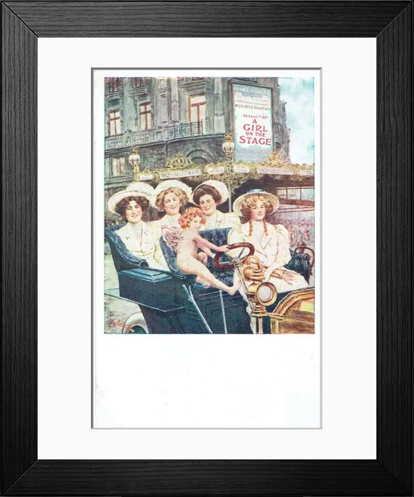 Framed Print : A Girl on the Stage by Owen Hall Framed Print : A Girl on the Stage by Owen Hall