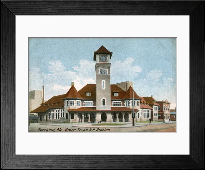 Framed Print : Grand Trunk Railway Station, Portland, Maine, USA Framed Print : Grand Trunk Railway Station, Portland, Maine, USA
