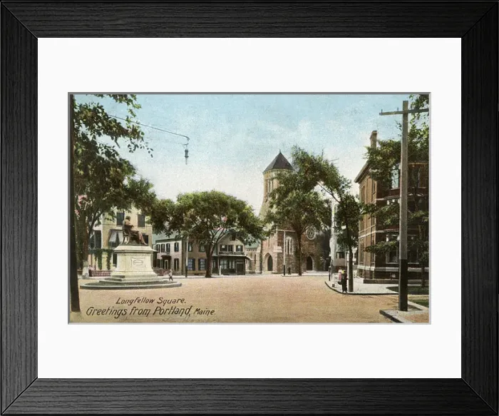 Framed Print : Longfellow Square, Portland, Maine, USA Framed Print : Longfellow Square, Portland, Maine, USA
