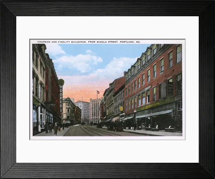 Framed Print : Chapman and Fidelity Buildings, Portland, Maine, USA Framed Print : Chapman and Fidelity Buildings, Portland, Maine, USA