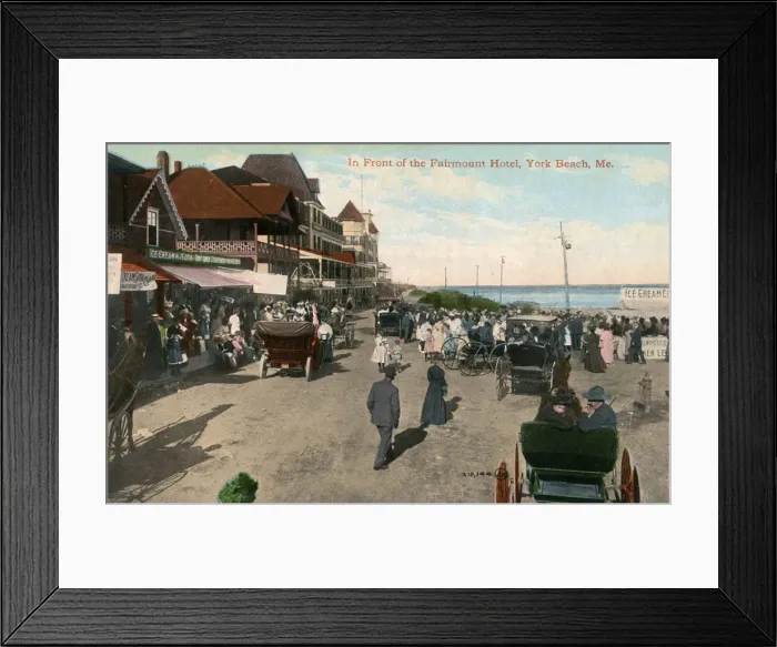 Framed Print : Scene near Fairmount Hotel, York Beach, Maine, USA Framed Print : Scene near Fairmount Hotel, York Beach, Maine, USA