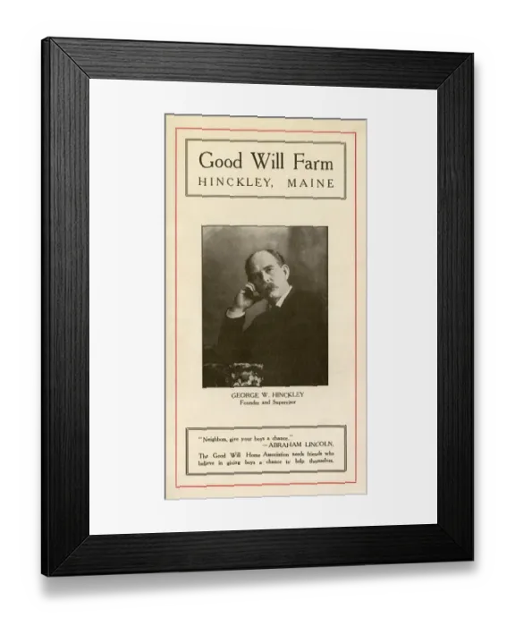 Framed Print : George W Hinckley, American philanthropist Framed Print : George W Hinckley, American philanthropist