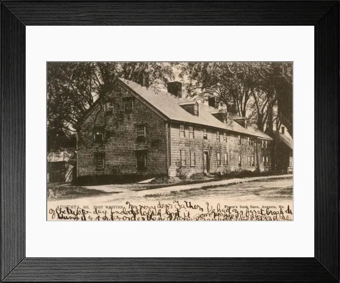 Framed Print : Fort Western, Augusta, Maine, USA Framed Print : Fort Western, Augusta, Maine, USA