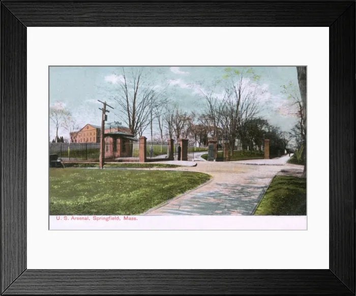 Framed Print : US Arsenal, Springfield, Massachusetts, USA Framed Print : US Arsenal, Springfield, Massachusetts, USA