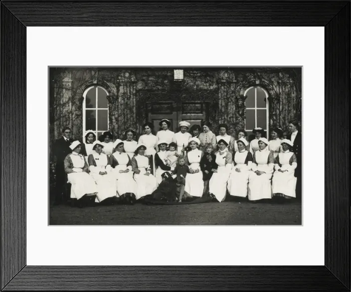 Framed Print : Quex Park VAD Hospital staff Framed Print : Quex Park VAD Hospital staff