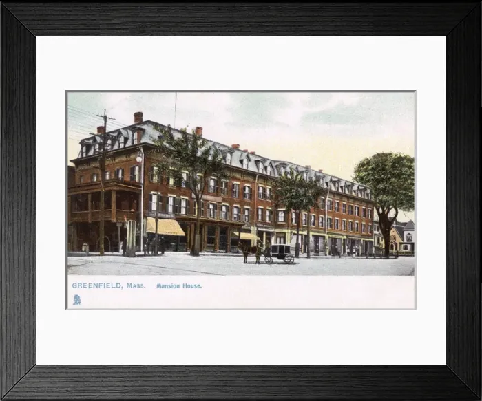 Framed Print : Mansion House Hotel, Greenfield, Massachusetts, USA Framed Print : Mansion House Hotel, Greenfield, Massachusetts, USA