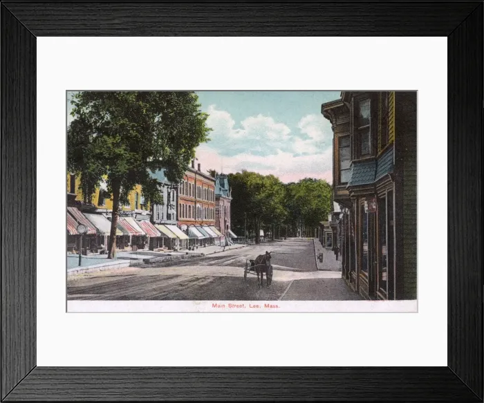 Framed Print : Main Street, Lee, Massachusetts, USA Framed Print : Main Street, Lee, Massachusetts, USA