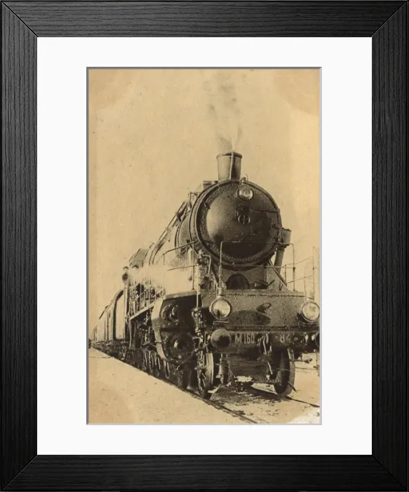 Framed Print : Soviet-era Series M 160-84 Steam Locomotive - Russia Framed Print : Soviet-era Series M 160-84 Steam Locomotive - Russia