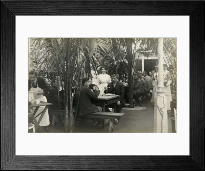Framed Print : Patients in the Mess Room, Quex Park Framed Print : Patients in the Mess Room, Quex Park