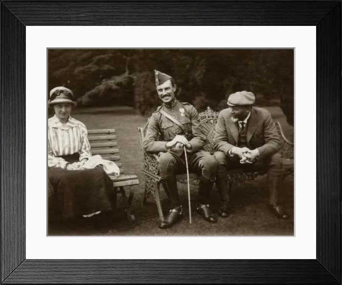 Framed Print : Major Powell-Cotton and friends Framed Print : Major Powell-Cotton and friends