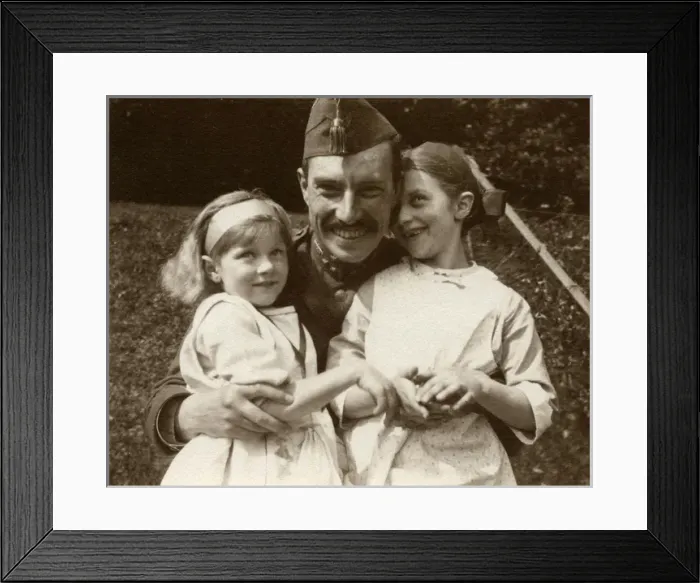 Framed Print : Captain Commandant Bogaerts, Diana & Mary Powell-Cotton Framed Print : Captain Commandant Bogaerts, Diana & Mary Powell-Cotton