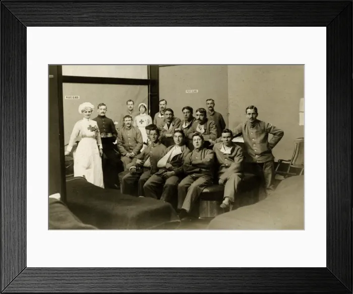 Framed Print : Staff & patients in C Ward Framed Print : Staff & patients in C Ward