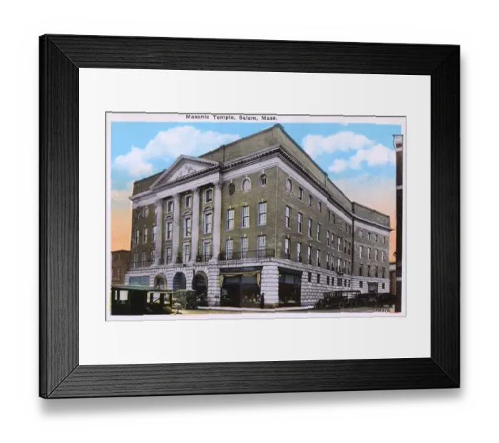 Framed Print : Masonic Temple, Salem, Massachusetts, USA Framed Print : Masonic Temple, Salem, Massachusetts, USA
