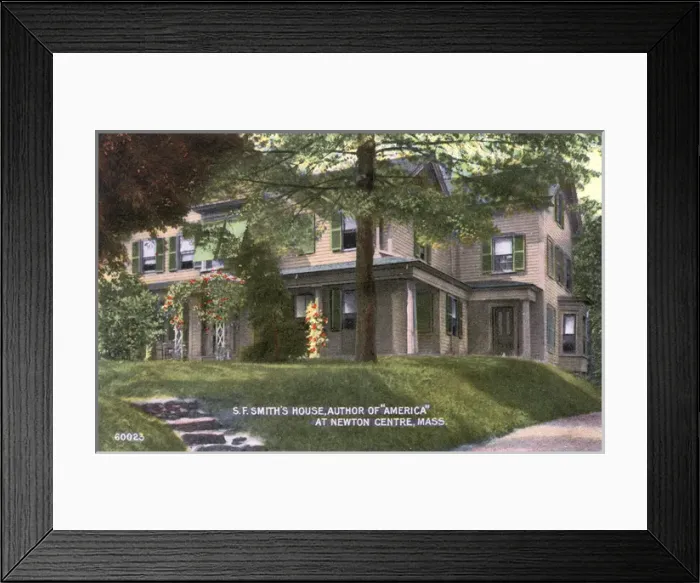 Framed Print : House ofs F Smith, Newton, Massachusetts, USA Framed Print : House ofs F Smith, Newton, Massachusetts, USA