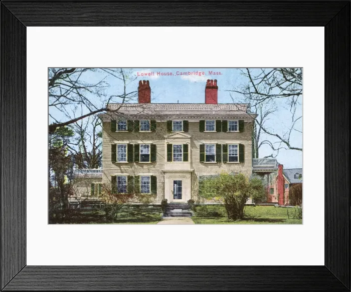 Framed Print : Home of James Russell Lowell, Cambridge, Massachusetts, USA Framed Print : Home of James Russell Lowell, Cambridge, Massachusetts, USA