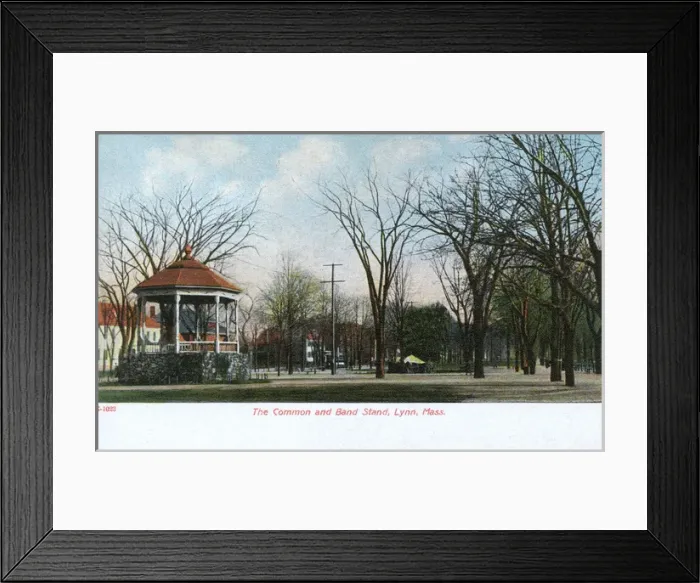Framed Print : Common and Bandstand, Lynn, Massachusetts, USA Framed Print : Common and Bandstand, Lynn, Massachusetts, USA