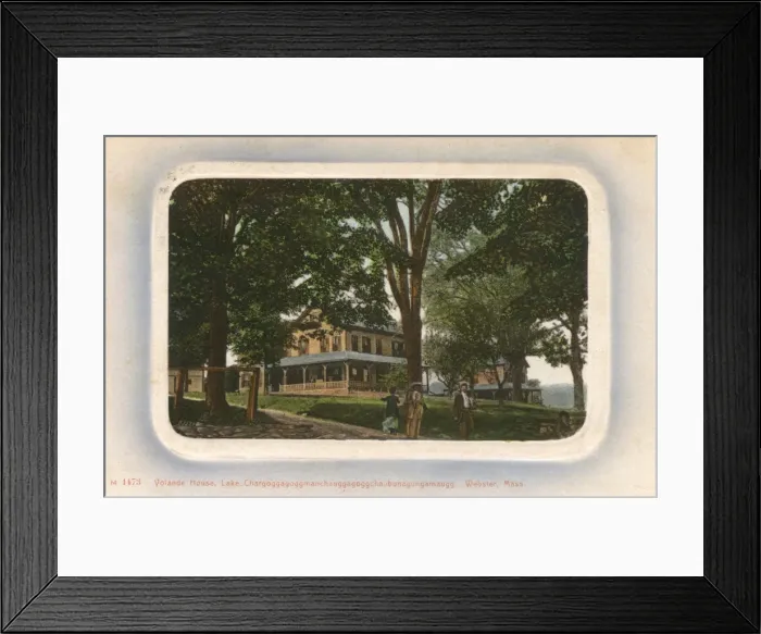 Framed Print : Yolande House, Lake Webster, Massachusetts, USA Framed Print : Yolande House, Lake Webster, Massachusetts, USA