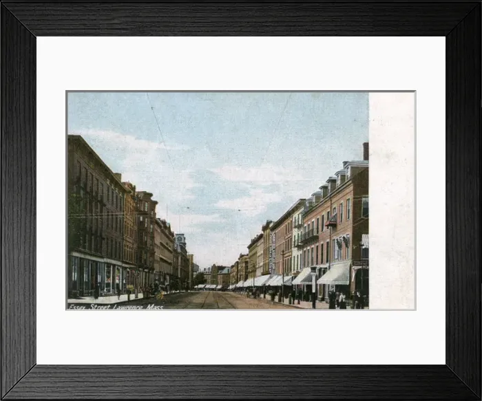 Framed Print : Essex Street, Lawrence, Massachusetts, USA Framed Print : Essex Street, Lawrence, Massachusetts, USA