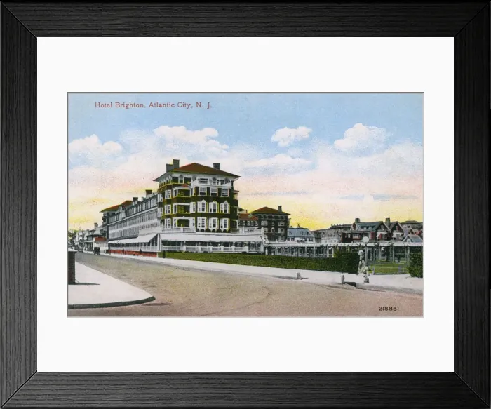 Framed Print : Hotel Brighton, Atlantic City, New Jersey, USA Framed Print : Hotel Brighton, Atlantic City, New Jersey, USA