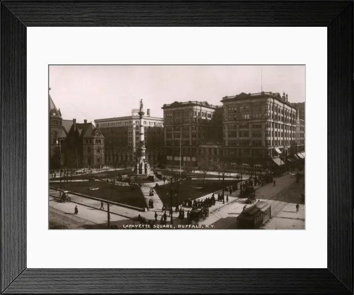 Framed Print : Lafayette Square, Buffalo, New York State, USA Framed Print : Lafayette Square, Buffalo, New York State, USA