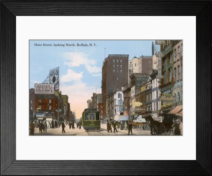 Framed Print : Main Street, Buffalo, New York State, USA Framed Print : Main Street, Buffalo, New York State, USA