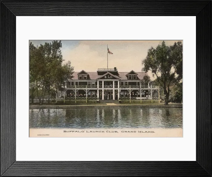 Framed Print : Buffalo Launch Club, Grand Island, New York State, USA Framed Print : Buffalo Launch Club, Grand Island, New York State, USA