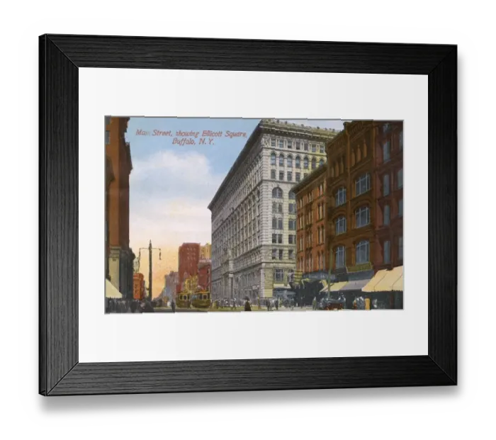 Framed Print : Main Street, Buffalo, New York State, USA Framed Print : Main Street, Buffalo, New York State, USA