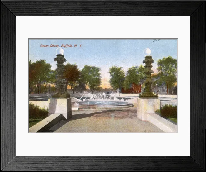 Framed Print : Gates Circle, Buffalo, New York State, USA Framed Print : Gates Circle, Buffalo, New York State, USA