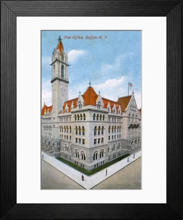 Framed Print : Post Office building, Buffalo, New York State, USA Framed Print : Post Office building, Buffalo, New York State, USA