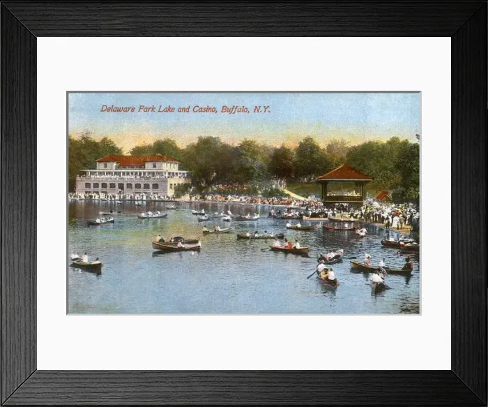 Framed Print : Delaware Park Lake, Buffalo, New York State, USA Framed Print : Delaware Park Lake, Buffalo, New York State, USA