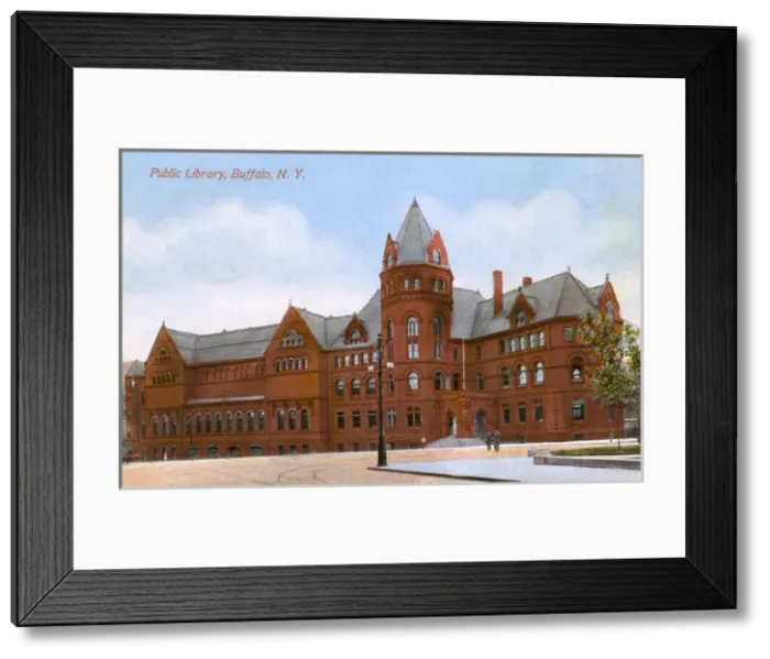 Framed Print : Public Library building, Buffalo, New York State, USA Framed Print : Public Library building, Buffalo, New York State, USA