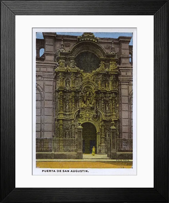 Framed Print : Lima, Peru - Puerta de San Augustin Framed Print : Lima, Peru - Puerta de San Augustin