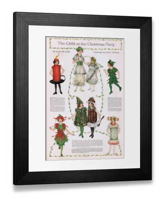 Framed Print : Childrens fancy dress for a Christmas Party Framed Print : Childrens fancy dress for a Christmas Party